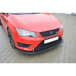 Накладка сплиттер на передний бампер вариант 2 на Seat III Cupra / FR